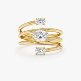 Lab Grown Diamond Coil Ring, Zavelle