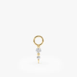 Dainty Diamond Spike Dangle Charm, Olyn