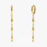Solid Gold Triple Teardrop Hoops, Sorentha