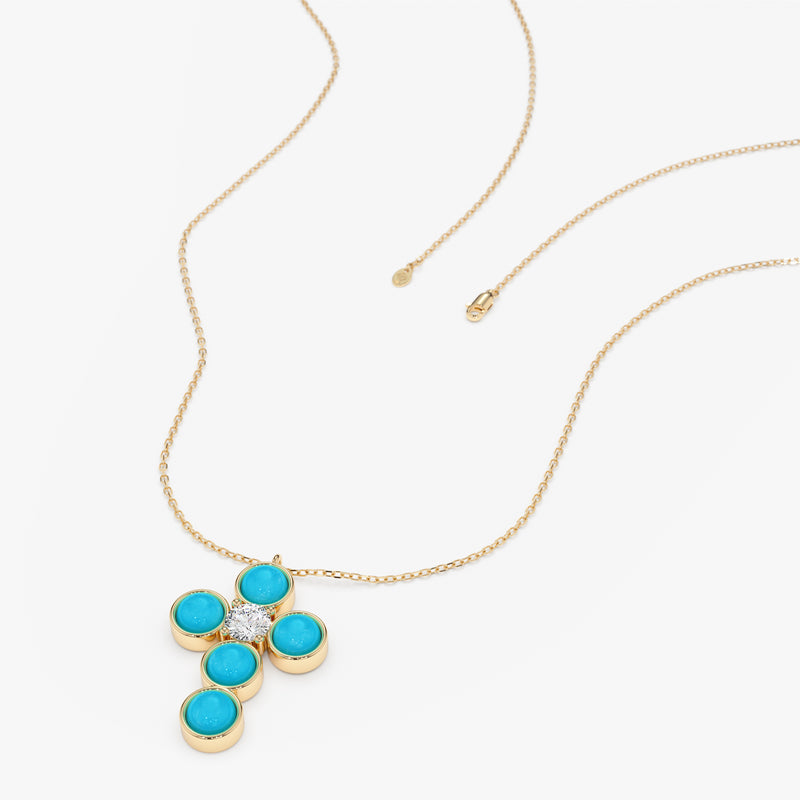 Turquoise Cross Pendant, Mirelda