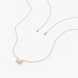 Baguette Diamond Necklace, Zaniel