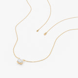 Oval Cut Lab Grown Diamond Necklace, Lazira
