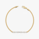 Lab Grown Diamond Cuban Chain Bracelet, Marzelyne