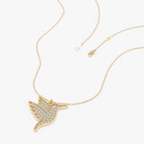 Diamond Hummingbird Necklace, Ophirelia