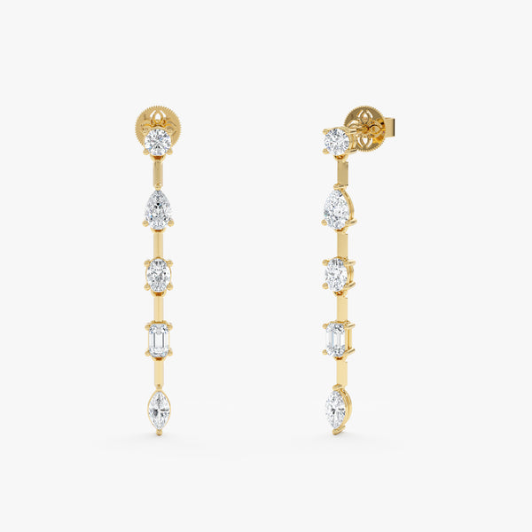 Lab Grown Diamond Drop Earrings, Viveka