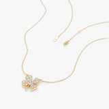 Lab Grown Diamond Clover Necklace, Sura