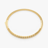 Diamond Croissant Bangle, Natural Diamond and Genuine Gold Jewelry, Morwenna