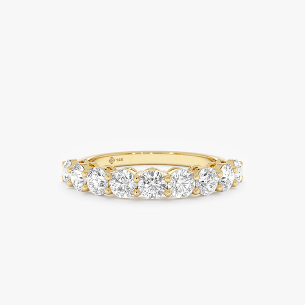 3.4 mm Round Diamond Half-Eternity, Dovie