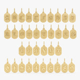 Solid Gold Personalized Charm, Caladriya