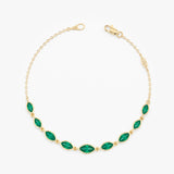 Marquise Emerald Bracelet, Lunadelle