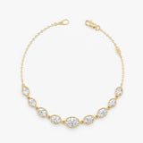 Graduated Oval Lab Grown Diamond Bracelet, Seraphiel