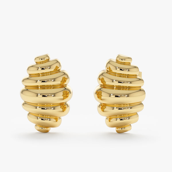 Honeycomb Stud Earrings, Bey