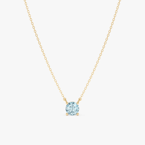Natural Aquamarine Necklace, Eyla