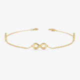 Plain Infinity Station Bracelet, Olivara