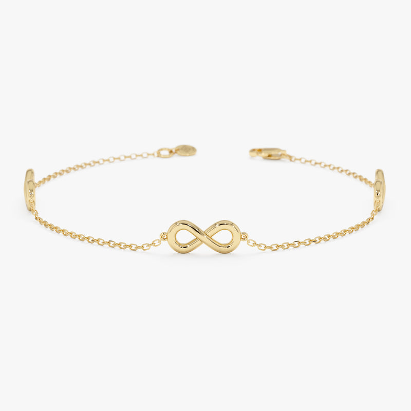 Plain Infinity Station Bracelet, Olivara