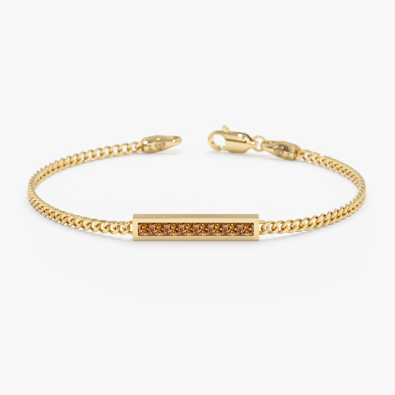 Citrine Bar Bracelet, Kira