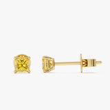 Yellow Sapphire Stud Earrings, Raveline