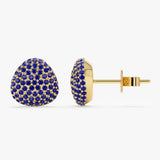Pave Sapphire Dome Studs, Gita