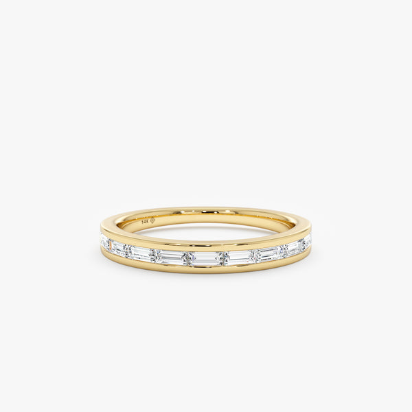 Thick Diamond Channel Set Ring