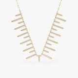 Lab Grown Diamond Spike Necklace, Serenique