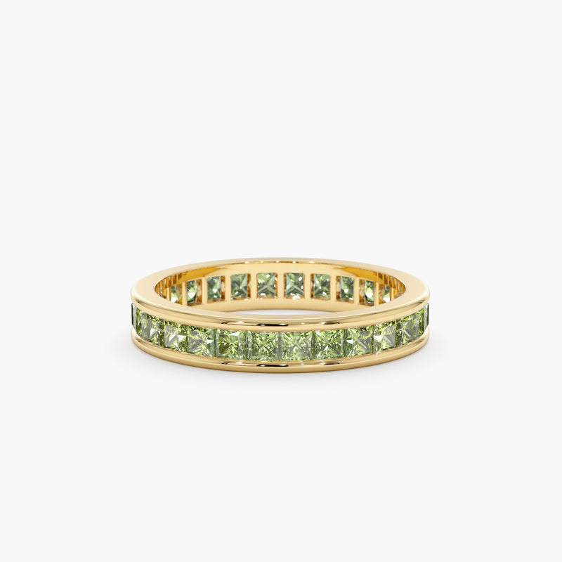 Peridot and sapphire eternity band on sale