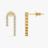 Lab Grown Diamond Drop Earrings, Zemirae