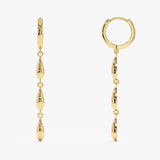 Solid Gold Triple Teardrop Hoops, Sorentha