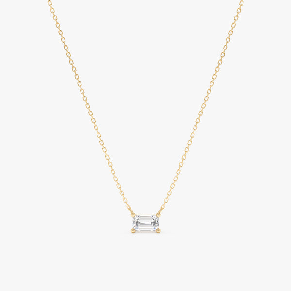 Baguette Diamond Necklace, Zaniel