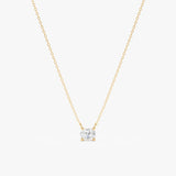 Oval Cut Lab Grown Diamond Necklace, Lazira