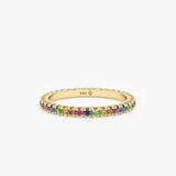 yellow gold sapphire ring