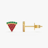 Watermelon Slice Stud Earrings, Azra