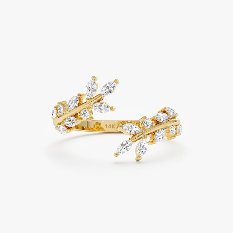 yellow gold diamond ring