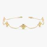 Gold Multi Clover Bracelet, Solynne