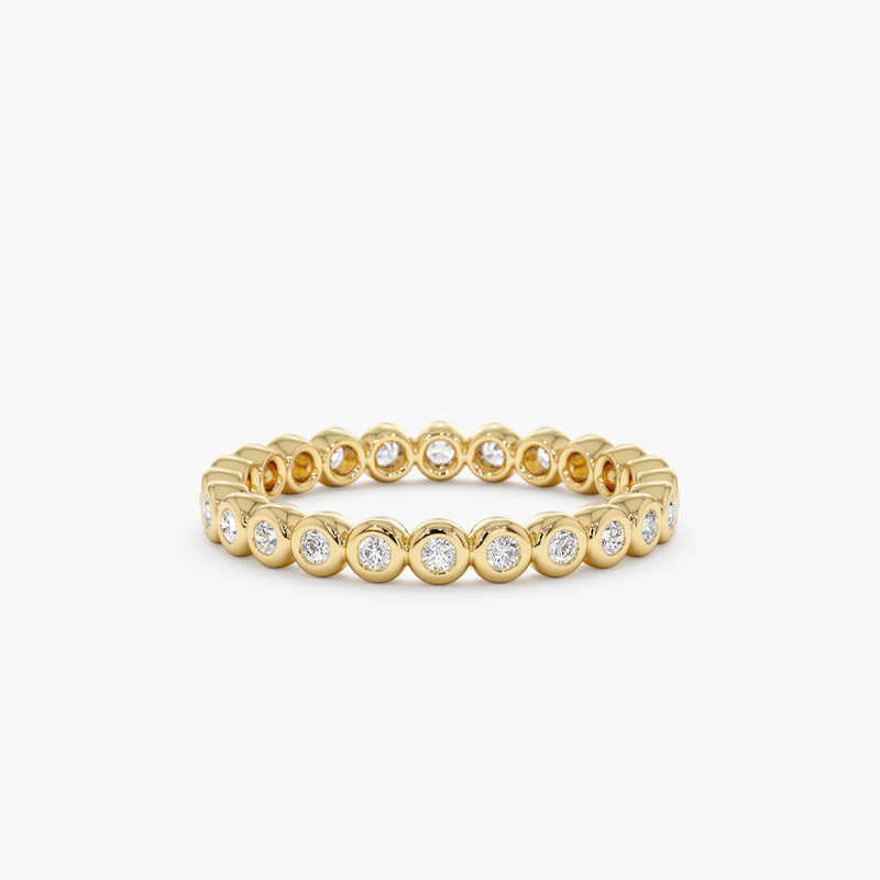 yellow gold full eternity band