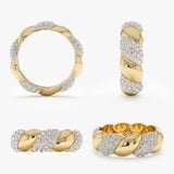 Diamond Croissant Eternity Ring, Rylan
