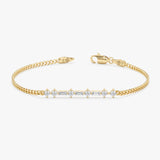 Lab Grown Diamond Cuban Chain Bracelet, Marzelyne
