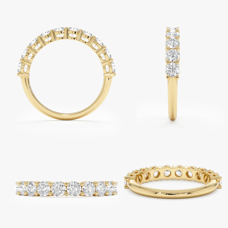 3 mm Round Diamond Half-Eternity, Dovie