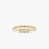 yellow gold bezel ring