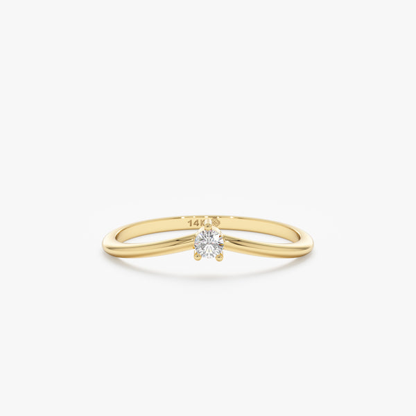 yellow gold diamond ring