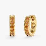 Carnelian Hoop Earrings, Tovi