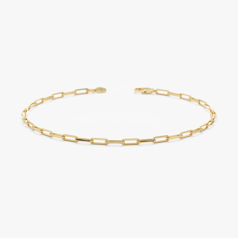 Thin Paperclip Chain Bracelet