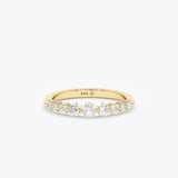 natural graduating diamond band