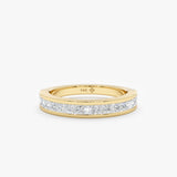 Princess-Cut Diamond Half Eternity Ring