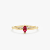 Marquise Ruby Ring, Senn