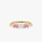 Three Stone Sapphire Ring, Zelindra