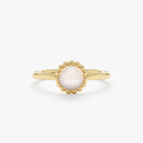 Beaded Halo Pearl Ring, Fira