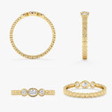 Bezel Set Oval Diamond Ring, Irie