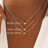 Baguette Diamond Necklace, Zaniel