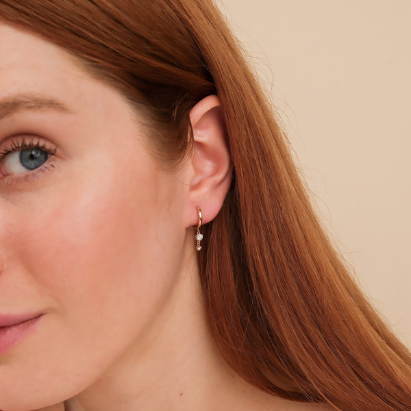 natural diamond hoops