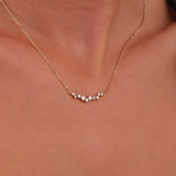 handcrafted april birthstone natural diamond pendant necklace 